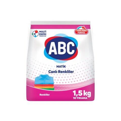 ABC MATİK BEYAZ & RENKLİLER 1,5 KG