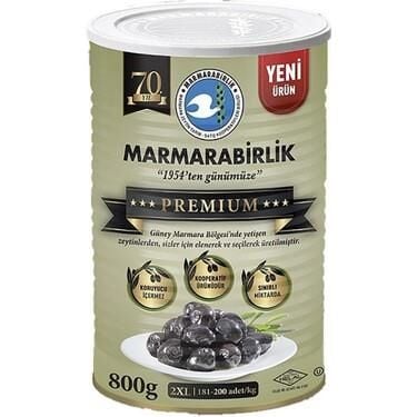 MARMARABİRLİK PREMİUM 2XL ZEYTİN 800 GR TNK