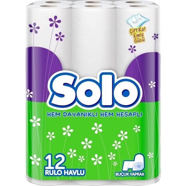 SOLO HAVLU KAĞIT 12'Lİ 2 KATLI