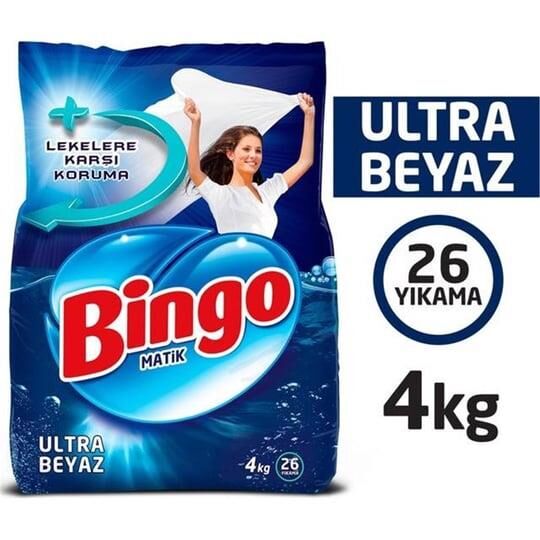 BİNGO MATİK ULTRA BEYAZ 4 KG
