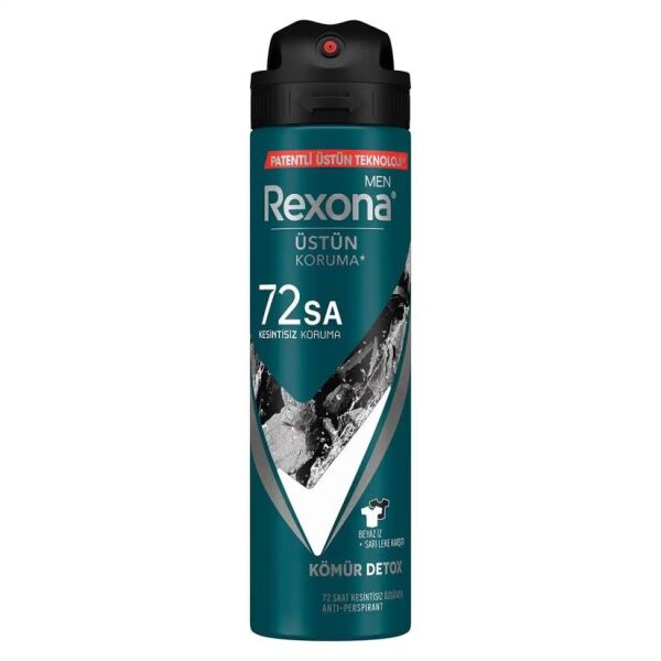 REXONA 150 ML DEO 72 SA. KÖMÜR DETOX