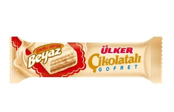 ÜLKER BEYAZ ÇİKOLATALI GOFRET 35 GR