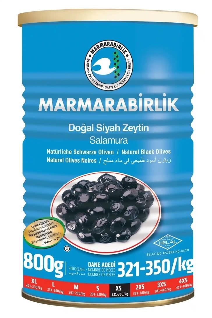 MARMARABİRLİK MAVİ EXS ZEYTİN 800 GR