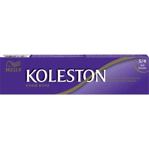KOLESTON 5-4 AÇIK KESTANE TÜP BOYA 3 LÜ