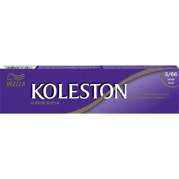 KOLESTON 5-66 ŞARAP KIZIL TÜP BOYA 3 LÜ
