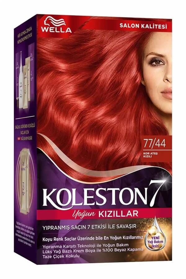 KOLESTON 77-44 KOR ATEŞ KIZILI SAÇ BOYASI