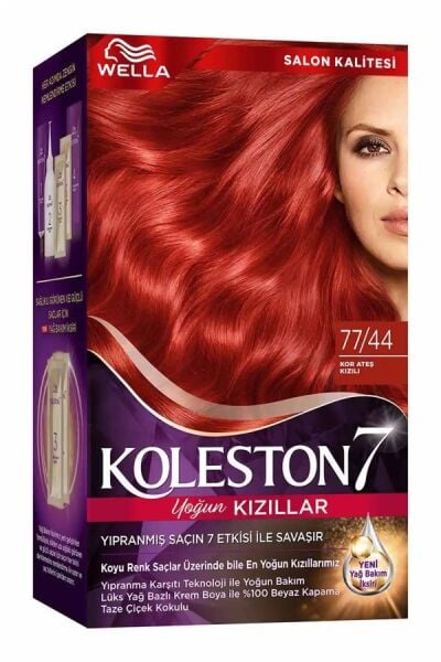 KOLESTON 77-44 KOR ATEŞ KIZILI SAÇ BOYASI