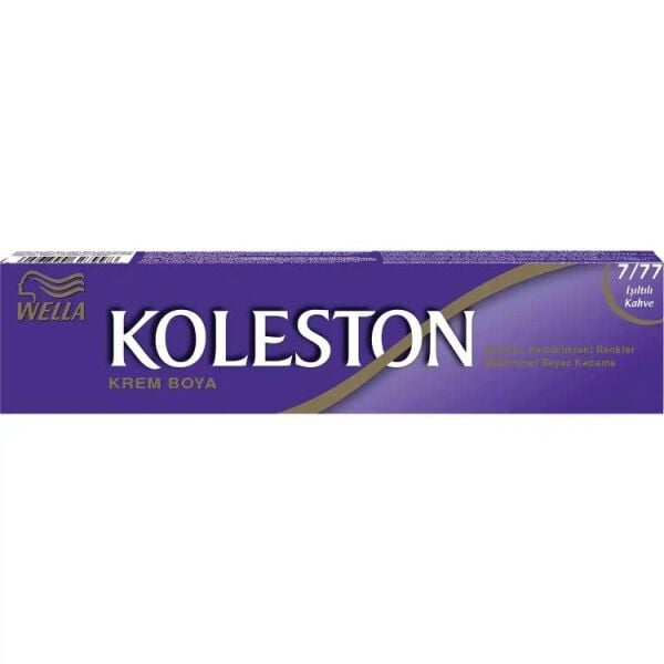 KOLESTON 7-77 IŞILTILI KAHVE TÜP BOYA 3 LÜ