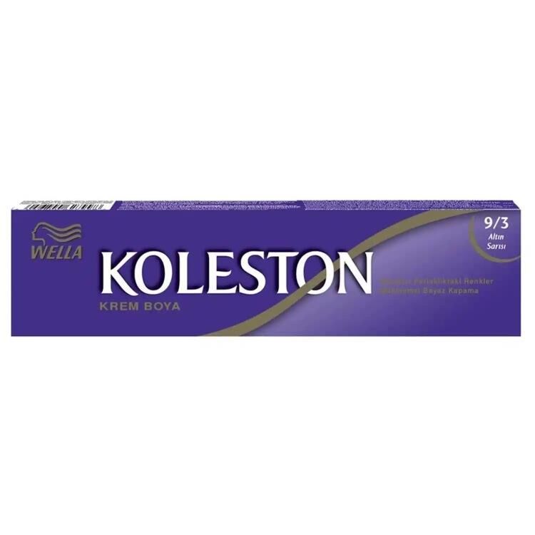 KOLESTON 9-3 ALTIN SARISI TÜP BOYA 3 LÜ