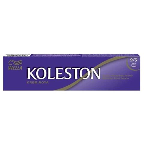 KOLESTON 9-3 ALTIN SARISI TÜP BOYA 3 LÜ