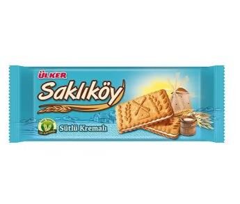ÜLKER SAKLIKÖY SÜTLÜ KREMALI BİSKÜVİ 100 GR