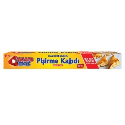 MACROMAX PİŞİRME KAĞ.HAZIR KES.10 ADET