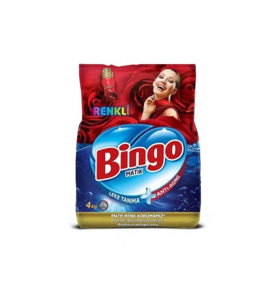 BİNGO KONSANTRE DETERJAN RENKLİ 4 KG
