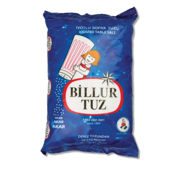 BİLLUR TUZ İYOTLU 3000 GR POŞET