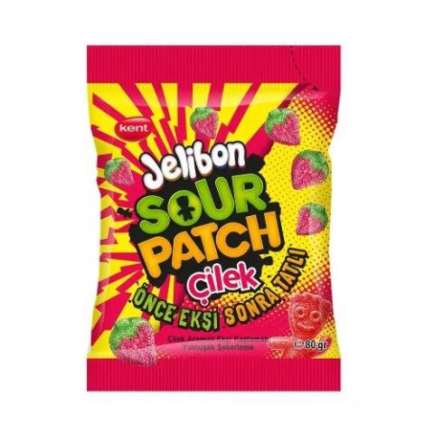 KENT JELIBON SOUR PATCH ÇİLEK 80 GR