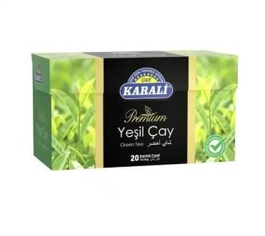 KARALİ PREMİUM BARDAK POŞET YEŞİL ÇAY 2 GR 20'Lİ