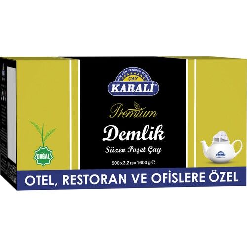 KARALİ PREMİUM SİYAH ÇAY DEMLİK POŞET 500*3,2 GR