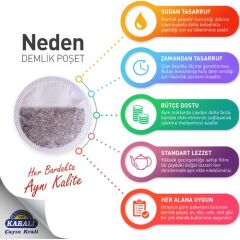 KARALİ PREMİUM SİYAH ÇAY DEMLİK POŞET 500X3,2 GR