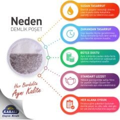 KARALİ PREMİUM SİYAH ÇAY DEMLİK POŞET 500X3,2 GR