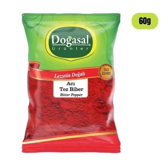 DOĞASAL ACI TOZ BİBER 60 GR