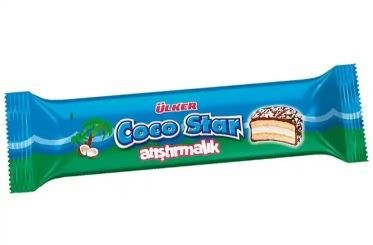 ÜLKER  COCOSTAR ÇİKOLATA KAPLAMALI PASTA 66GR
