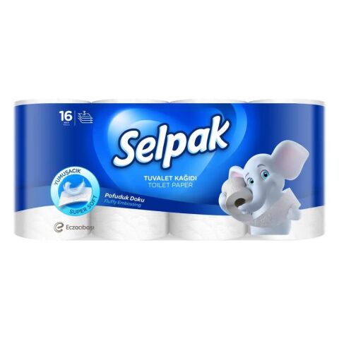 SELPAK TUVALET KAĞIDI 3 KATLI 16 ADET