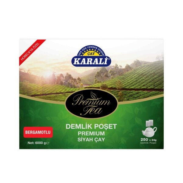KARALİ PREMİUM DEMLİK POŞET BERGAMOT AROMALI 250x24 GR