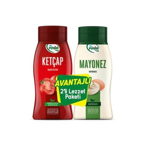 PINAR KETÇAP 600 GR + MAYONEZ 500 GR AVANTAJ BOY