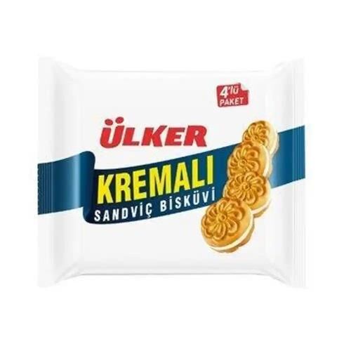 ÜLKER  KREMALI BİSKÜVİ.SADE 4X61G