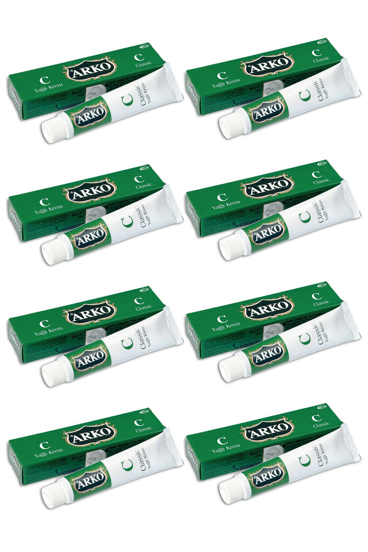 ARKO NEM BAKIM KREMİ BEYAZ 20 ML x 8 Adet