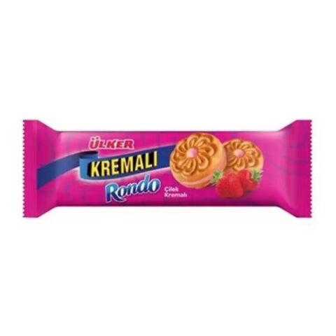 ÜLKER  KREMALI RONDO KRE.BİSK.ÇİLEK 61G