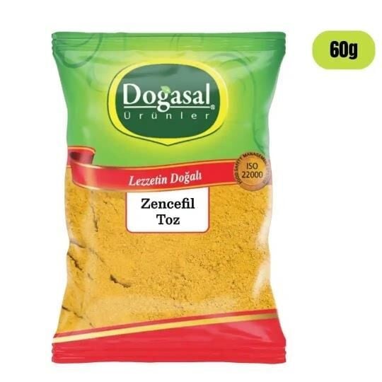 DOĞASAL TOZ ZENCEFİL 60 GR