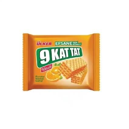 ÜLKER 9 KAT TAT PORTAKALLİ GOFRET 39G