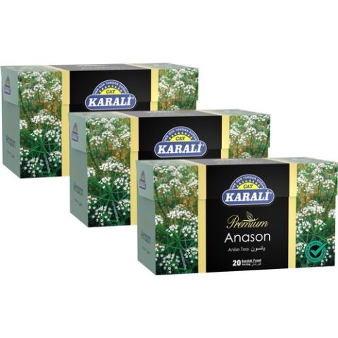 KARALİ PREMİUM ANASON SÜZEN POŞET 2 GR 20'Lİ X 3 ADET