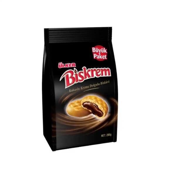 ÜLKER BİSKREM KAKAOLU BÜYÜK BOY POŞET 200GR