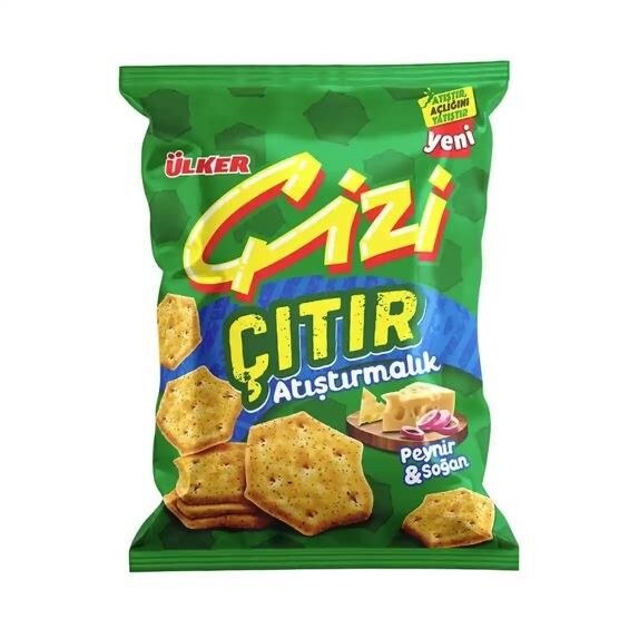 ÜLKER ÇİZİ ÇITIR PEYNİR&SOĞAN 40GR
