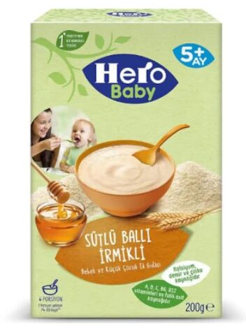 HERO BABY  SÜTLÜ İRMİKLİ BALLI 200 GR