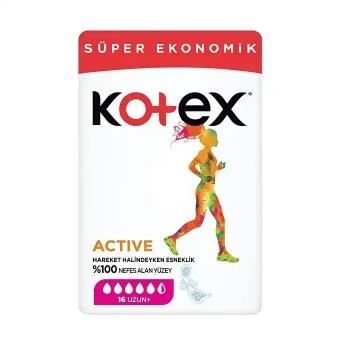 KOTEX ACTİVE UZUN 16 ADET