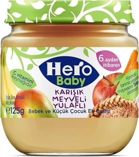 HERO BABY KARIŞIK MEVELİ PÜRE 125 GR