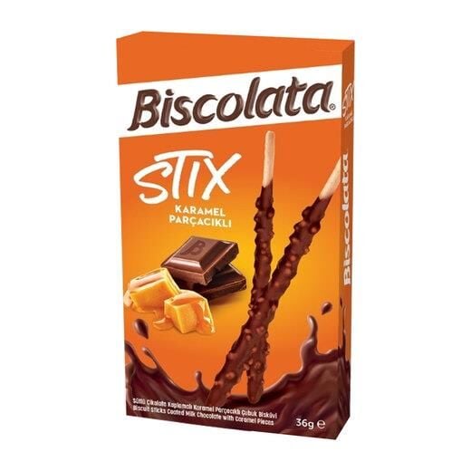 ŞÖLEN BİSCOLATA STİX KARAMEL 36 GR