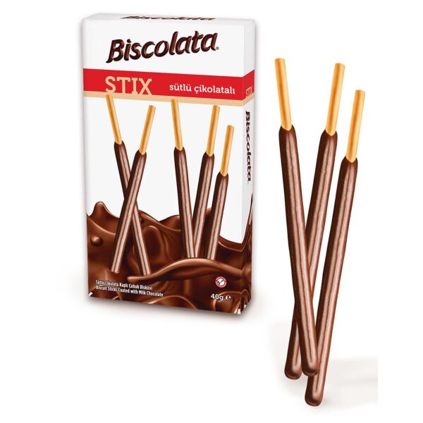 ŞÖLEN BİSCOLATA STİX SÜTLÜ 40 GR