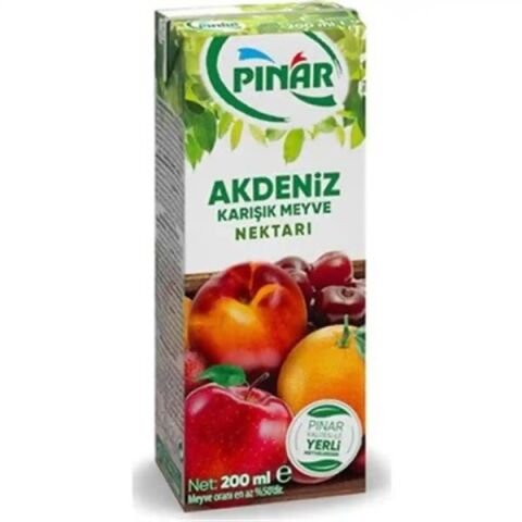 PINAR AKDENİZ KARIŞIK M.SUYU 200 ML