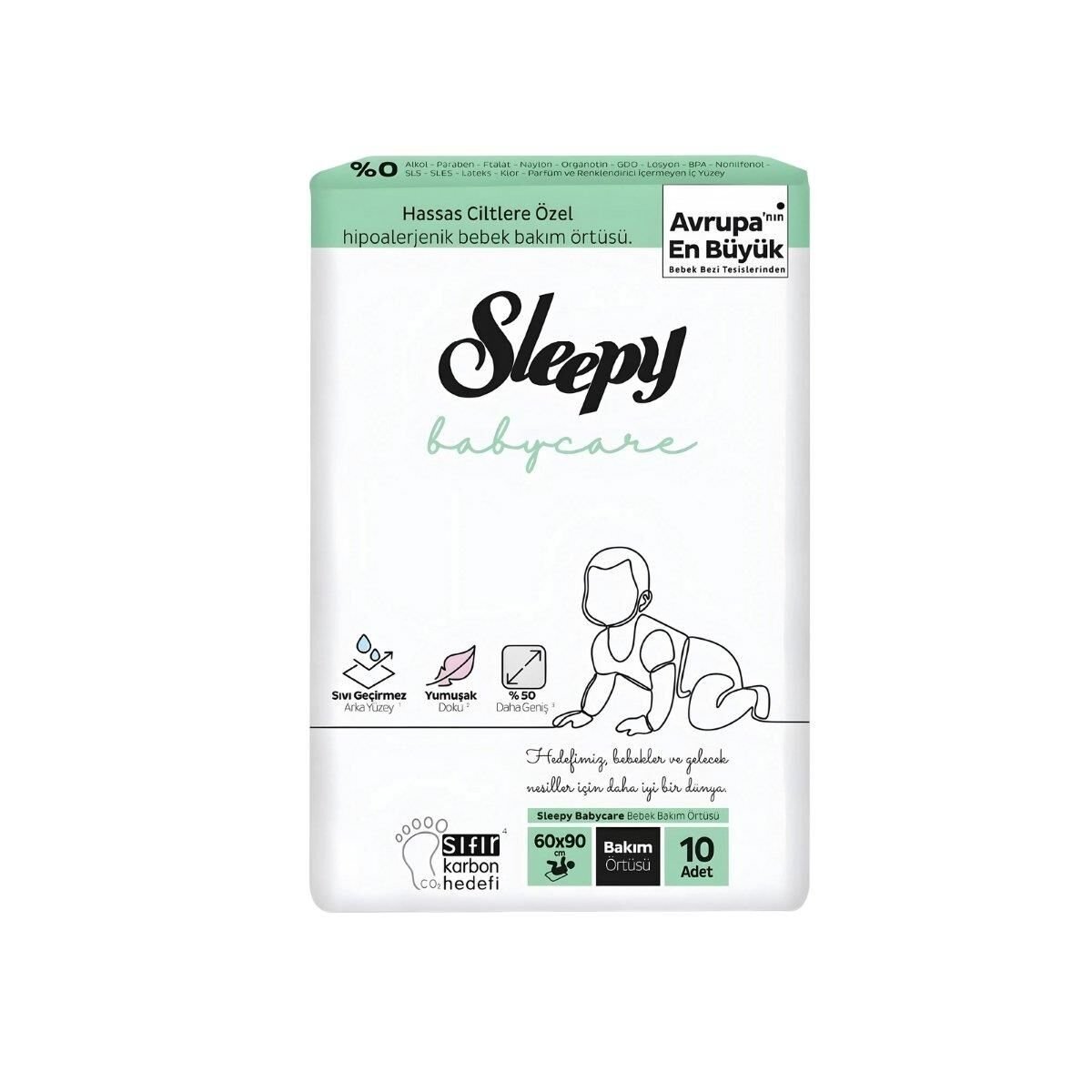 SLEEPY BEBEK BAKIM ÖRTÜSÜ 60X90 10 ADET