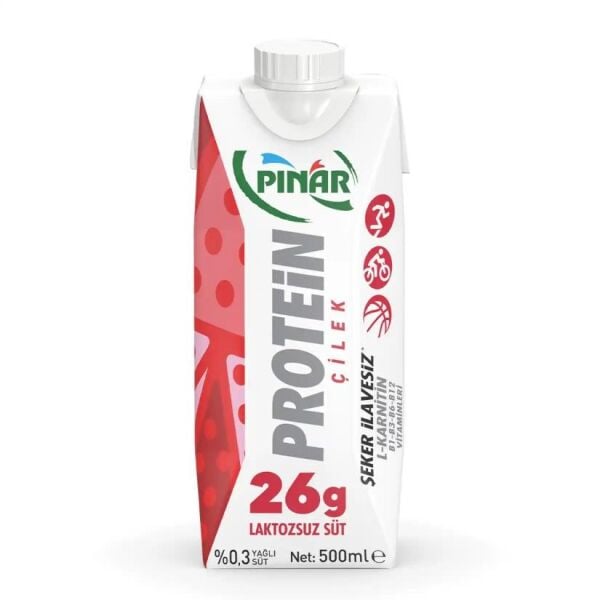 PINAR PROTEİN ÇİLEK SÜT 500 ML