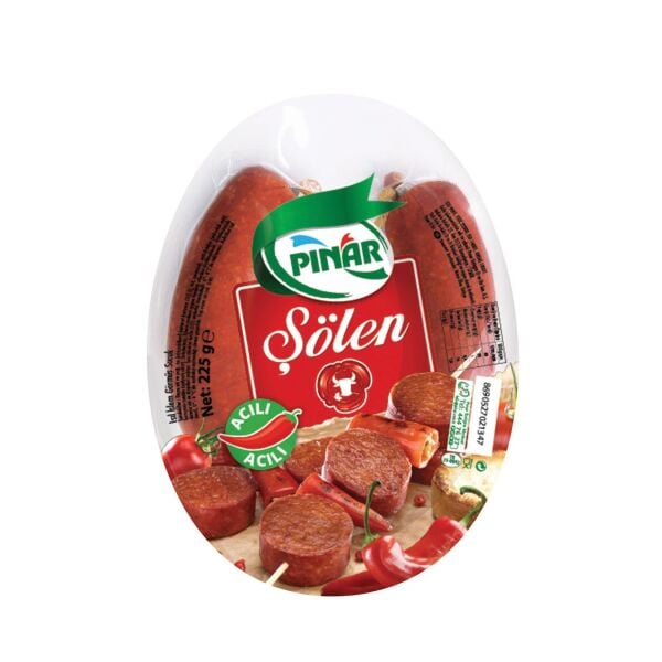 PINAR ŞÖLEN ACILI DANA SUCUK 180 GR