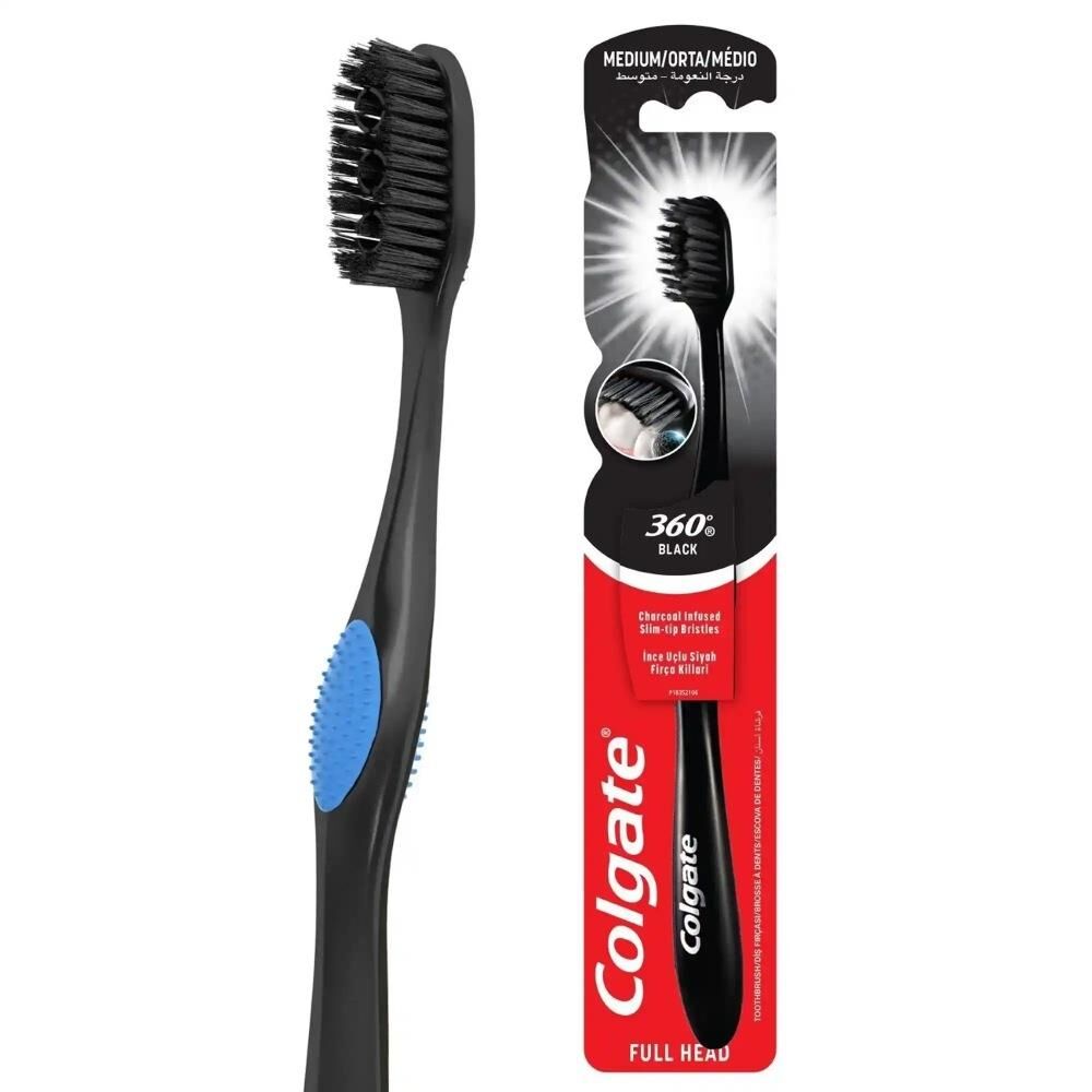 COLGATE CHARCOAL SİYAH 360 DİŞ FIRÇASI ORTA