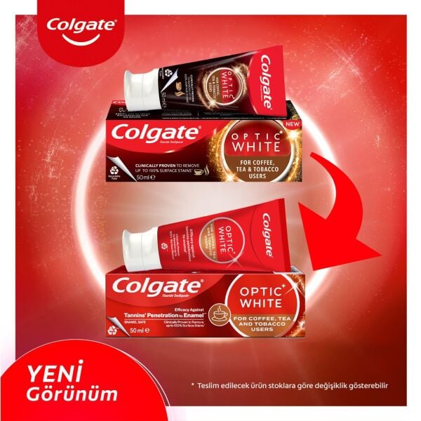 COLGATE OPTIC WHITE KAHVE VE ÇAY TÜK. 50 ML
